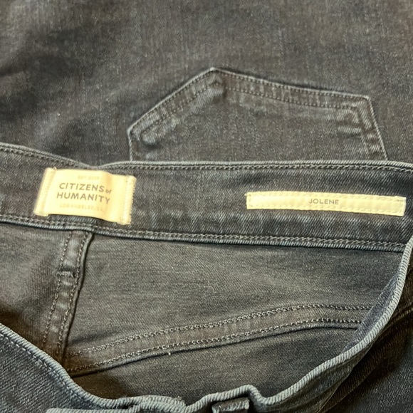 Citizens of Humanity Jolene Black High Rise Jeans Sz 26 - Picture 6 of 7